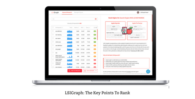 Направляйтесь к   LSIGraph   ;  лучший инструмент для генерации ключевых слов LSI на рынке