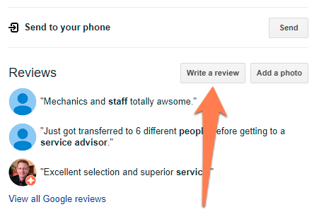 Какую ссылку следует отправлять клиентам, чтобы получать отзывы в Google My Business